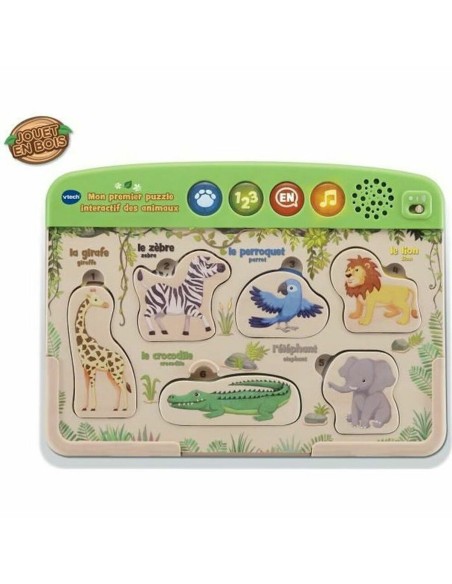 Child's Wooden Puzzle Vtech Baby Puzzle Wood animals