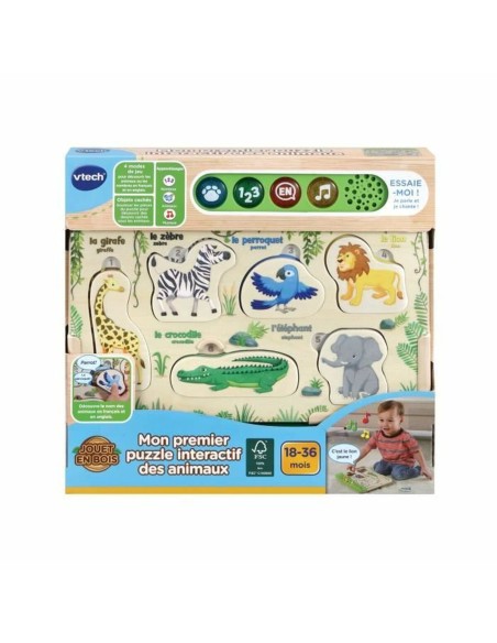 Child's Wooden Puzzle Vtech Baby Puzzle Wood animals