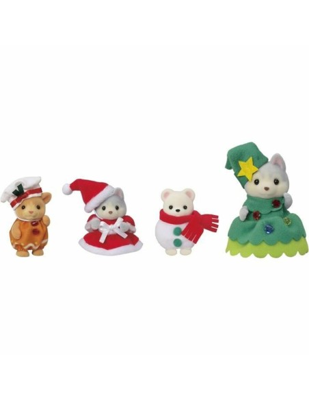 Dolls House Accessories Sylvanian Families Happy ChristmaS Friends