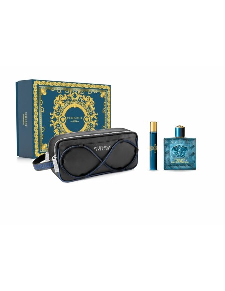 Men's Perfume Set Versace Eros EDP 3 Pieces
