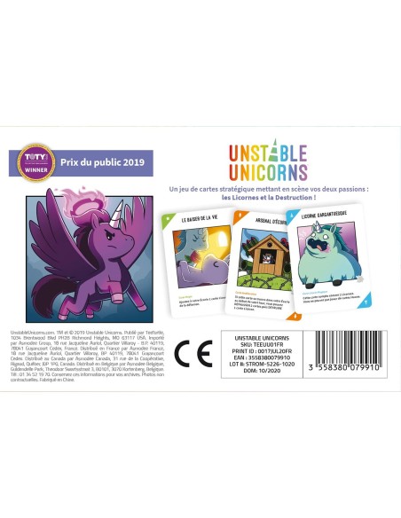 Board game Asmodee Unstable Unicorns (FR)