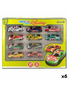 Vehicle Playset Speed & Go 8 x 2,2 x 3,6 cm (6 Units)