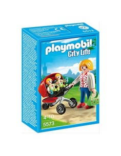 Playset City Life Mama With Twin Cart Playmobil 5573