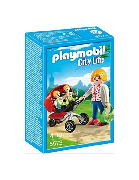 Playset City Life Mama With Twin Cart Playmobil 5573