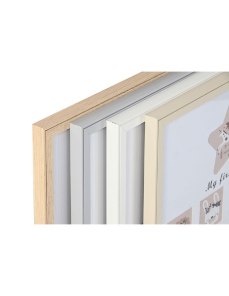 Photo frame Home ESPRIT Crystal MDF Wood 40,5 x 2 x 49,5 cm (4 Units)