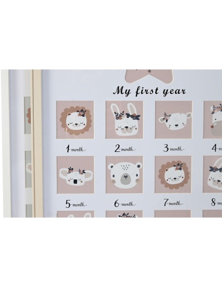 Photo frame Home ESPRIT Crystal MDF Wood 40,5 x 2 x 49,5 cm (4 Units)
