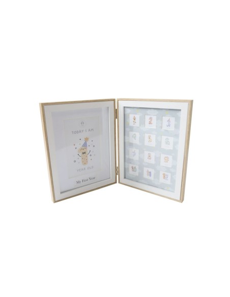 Photo frame Home ESPRIT Crystal MDF Wood 36 x 3 x 23 cm (2 Units)