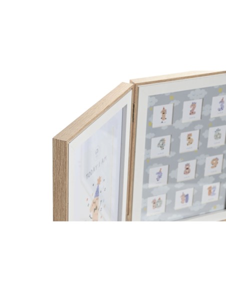 Photo frame Home ESPRIT Crystal MDF Wood 36 x 3 x 23 cm (2 Units)