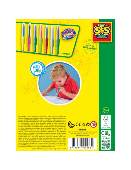 Set of Felt Tip Pens SES Creative Blow Airbrush Pens
