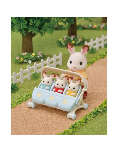 Playset Sylvanian Families The Triple Stroller 
