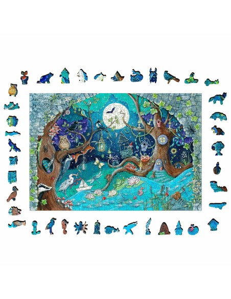 Puzzle Ravensburger 17516 Fantasy Forest Wood 500 Pieces