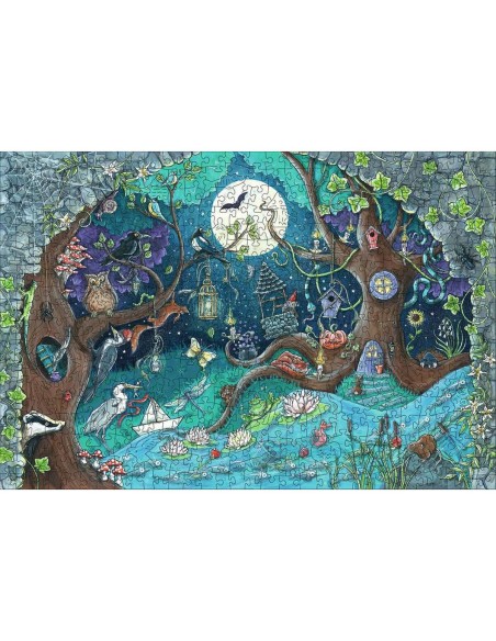 Puzzle Ravensburger 17516 Fantasy Forest Wood 500 Pieces